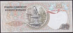 6.Emisyon 1.Tertip 50 Lira F30 082152 Çilaltı Çil