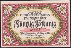 Almanya 50 Pfennig Notgeld 1920 Çil