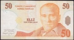 8.Emisyon 50 YTL A65 312883 Çok Temiz+