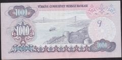 6.Emisyon 1.Tertip 1000 Lira A17 039535 Çok Temiz+