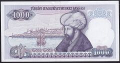 7.Emisyon 2.Tertip 1000 Lira F86 043859 Çilaltı