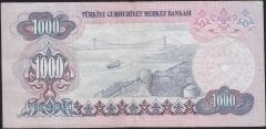 6.Emisyon 1.Tertip 1000 Lira B15 129841 Çok Temiz+