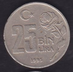 1995 Yılı 25.000 Lira