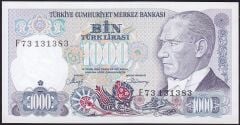 7.Emisyon 2.Tertip 1000 Lira F73 131383 Çil