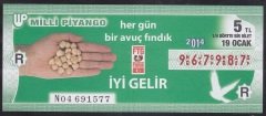 2014 19 OCAK ÇEYREK BİLET - R SERİSİ