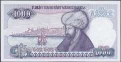 7.Emisyon 2.Tertip 1000 Lira I27 318841 Çilaltı Çil Bandrol baskı izi var