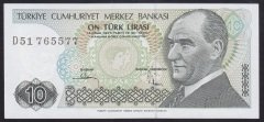 7.EMİSYON 2.TERTİP 10 LİRA D51 765577 ÇİL