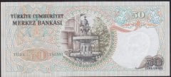 6.EMİSYON 1.TERTİP 50 LİRA D11 389329 ÇÇT +