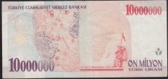7.EMİSYON 10 000 000 LİRA B25 759189 ÇOK TEMİZ +