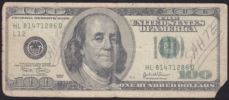 AMERİKA 100 DOLAR HALİYLE (SAHTE)