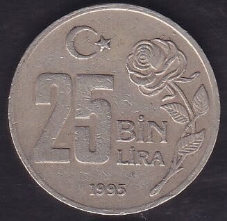 1995 Yılı 25.000 Lira