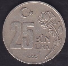 1995 Yılı 25.000 Lira