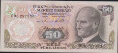 6.Emisyon 1.Tertip 50 Lira D06 297350 Çilaltı