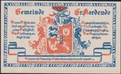 Almanya 50 Pfennig Notgeld 1921 Çil