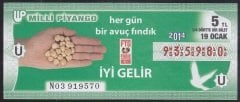 2014 19 OCAK ÇEYREK BİLET - U SERİSİ