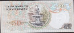 6.Emisyon 1.Tertip 50 Lira E07 029202 Çok Çok Temiz+