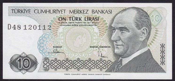 7.EMİSYON 2.TERTİP 10 LİRA D48 120112 ÇİL