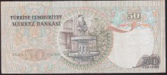 6.EMİSYON 1.TERTİP 50 LİRA D10 216223 ÇOK TEMİZ eski kağıt para fiyatları