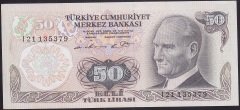 6.EMİSYON 1.TERTİP 50 LİRA I21 135379 ÇİLALTI ÇİL