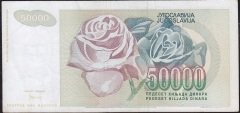 Yugoslavya 50000 Dinar 1992 Çok Temiz