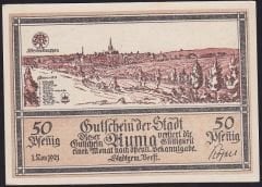 Almanya 50 Pfennig Notgeld 1921 Çil