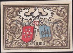 Almanya 50 Pfennig Notgeld 1921 Çil