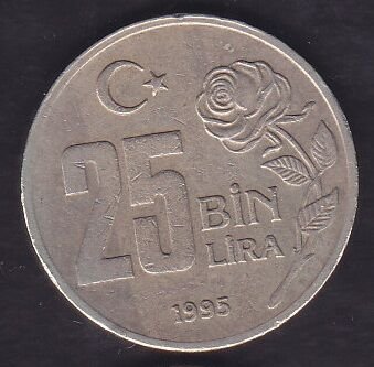1995 Yılı 25.000 Lira