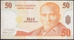 8.Emisyon 50 YTL A70 768777 Çok Temiz