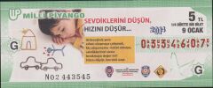 2014 9 Ocak Çeyrek Bilet - G Serisi