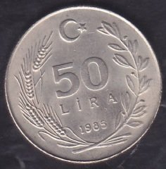 1985 Yılı 50 Lira Çilaltı Çil
