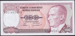 7.Emisyon 1.Tertip 100 Lira A32 955403 Çilaltı