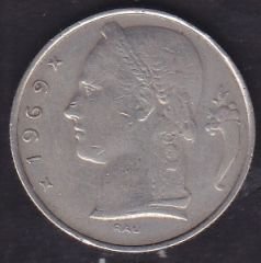 Belçika 5 Frank 1969