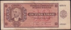 3.Emisyon 10 Lira A5 189490 Çok Temiz