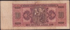 3.Emisyon 10 Lira A5 189490 Çok Temiz