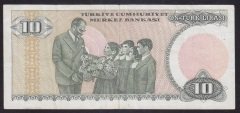 7.EMİSYON 2.TERTİP 10 LİRA D39 181421 ÇOK TEMİZ