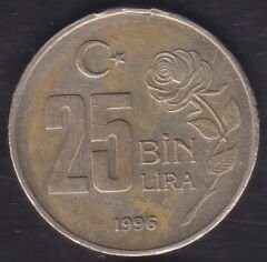1996 Yılı 25.000 Lira