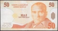 8.Emisyon 50 YTL A71 384601 Haliyle