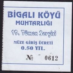 19. Tümen Sergisi Giriş Bileti