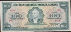 4.Emisyon 100 Lira K14 45435 Çok Temiz