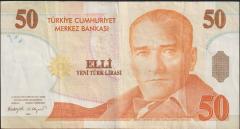 8.Emisyon 50 YTL F13 416986 Çok Temiz+