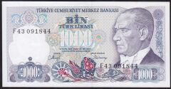 7.Emisyon 2.Tertip 1000 Lira F43 091844 Çil