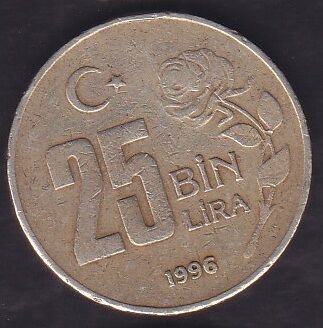 1996 Yılı 25.000 Lira