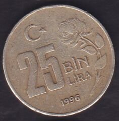 1996 Yılı 25.000 Lira