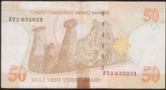 8.Emisyon 50 YTL A72 632021 Haliyle