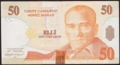 8.Emisyon 50 YTL A72 632021 Haliyle