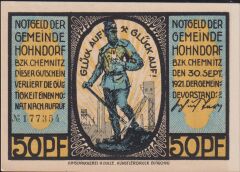 Almanya 50 Pfennig Notgeld 1921 Çil