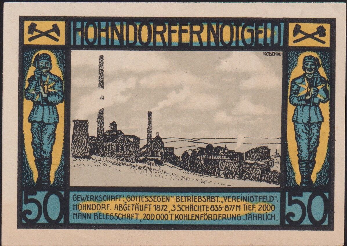 Almanya 50 Pfennig Notgeld 1921 Çil