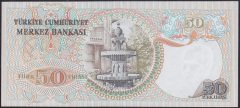 6.EMİSYON 1.TERTİP 50 LİRA C72 294829 ÇİLALTI ÇİL