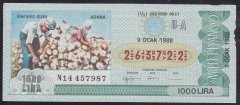 1988 9 OCAK ÇEYREK BİLET U-A SERİSİ