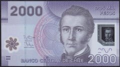 Şili 2000 Pesos 2014 Çil Pick 162d Polymer